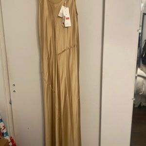 Beautiful Vince gold silk dress
